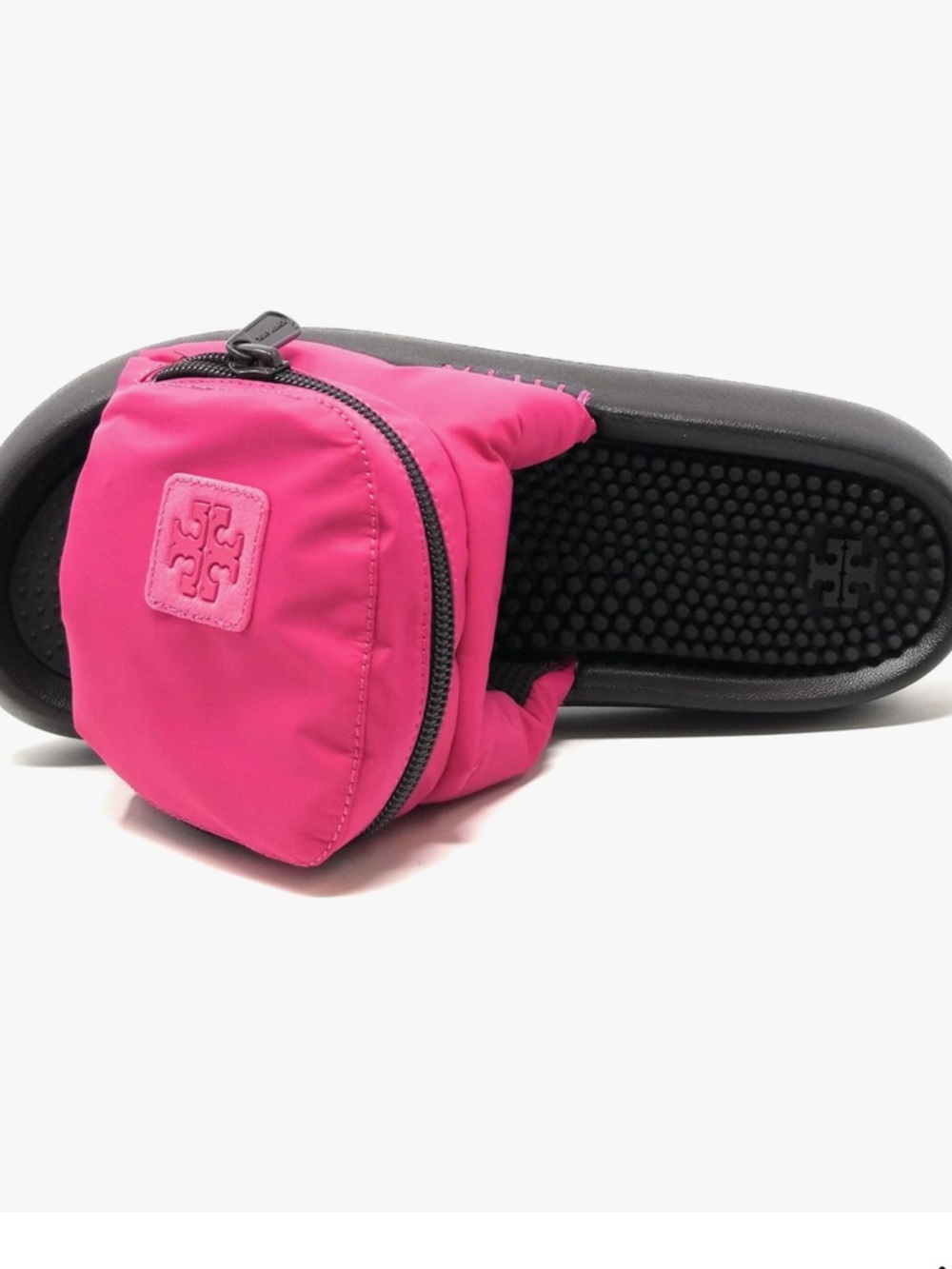 TOR BURCH Pink Slide zip pocket   Sandals with Padded Strap - Picture 13 of 16